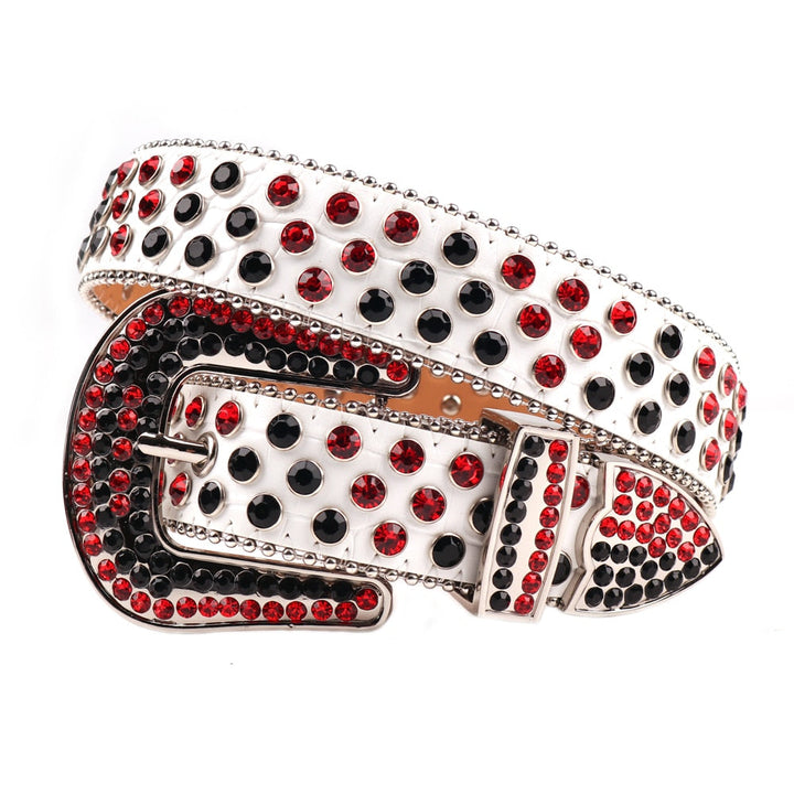Unisex Diamantbelte med Rhinestones – Glittrande Stil