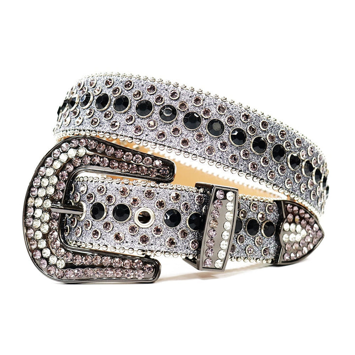 Unisex Diamantbelte med Rhinestones – Glittrande Stil