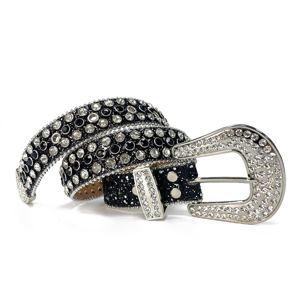 Unisex Diamantbelte med Rhinestones – Glittrande Stil