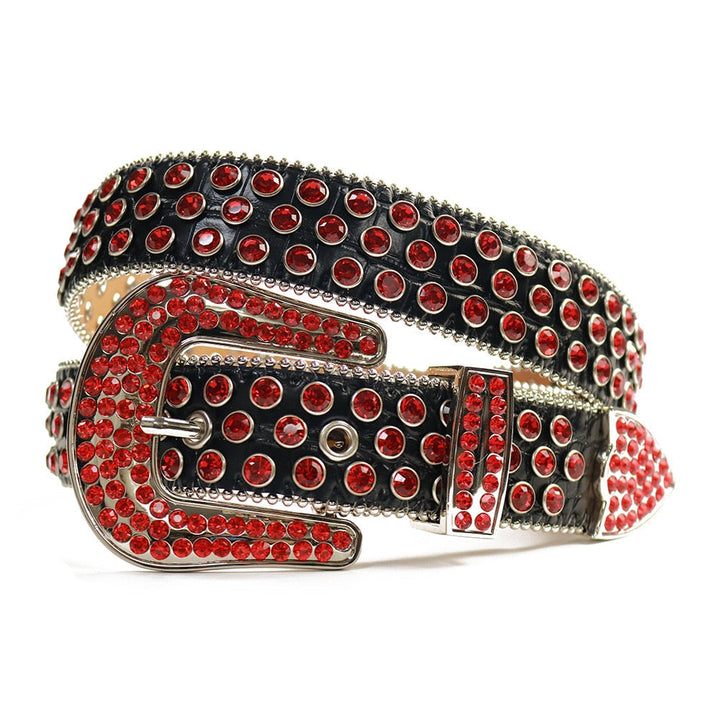 Unisex Diamantbelte med Rhinestones – Glittrande Stil