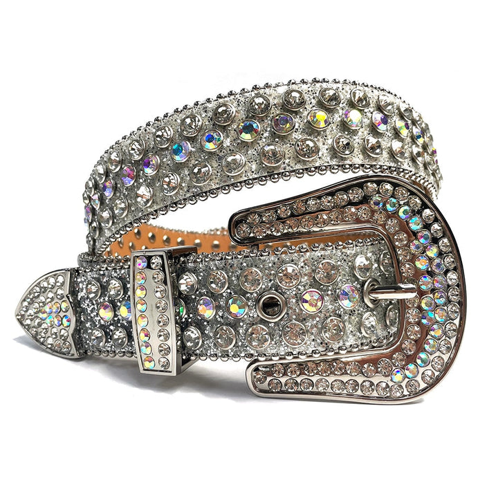 Unisex Diamantbelte med Rhinestones – Glittrande Stil