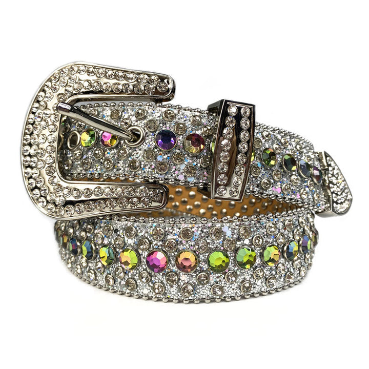 Unisex Diamantbelte med Rhinestones – Glittrande Stil