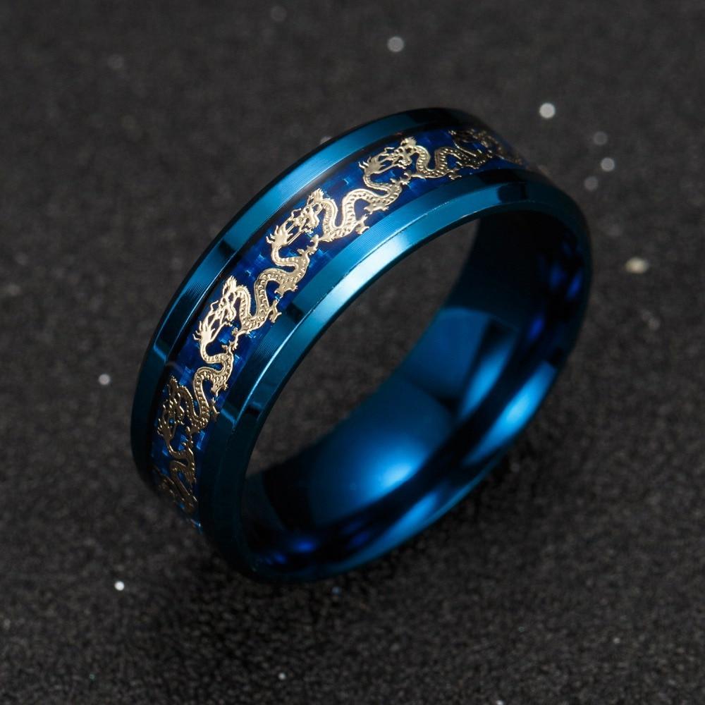 Unisex Drage Ring i Titan Stål - Keltisk Design