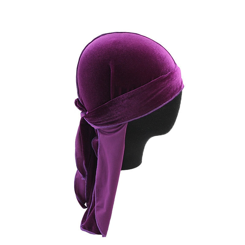 Unisex Premium Flöyel Durag för Hårstyling och Bölger