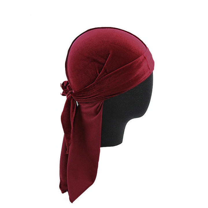 Unisex Premium Flöyel Durag för Hårstyling och Bölger