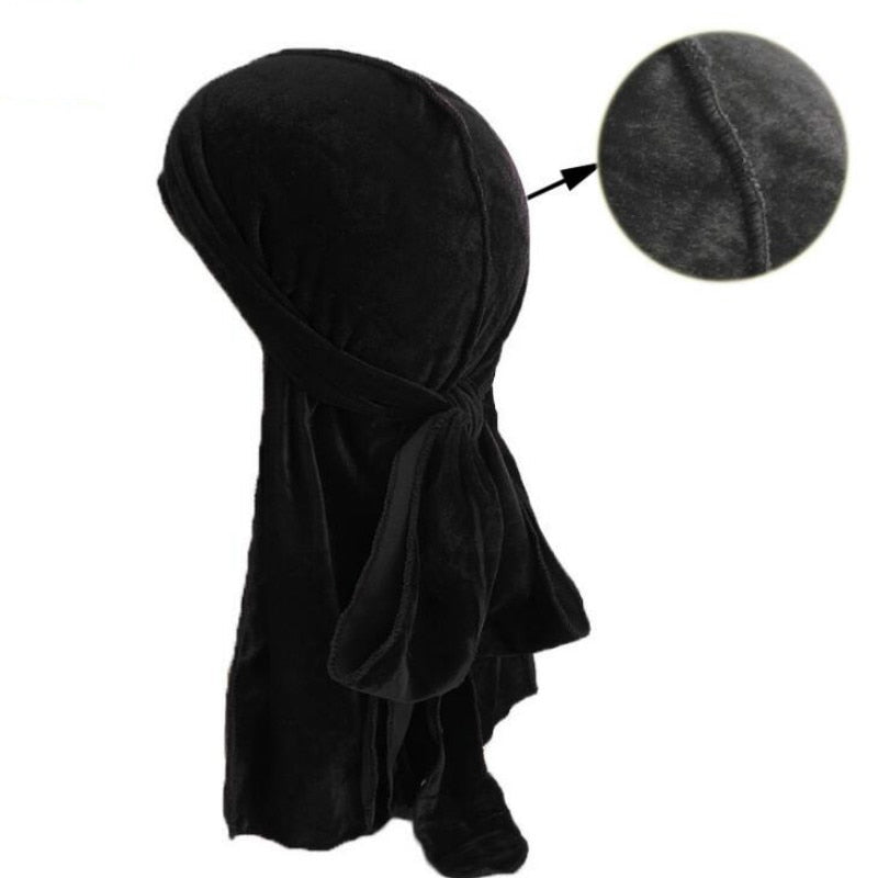 Unisex Premium Flöyel Durag för Hårstyling och Bölger