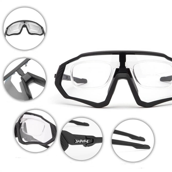 Unisex Fotokromatiske Sportsbriller med UV-skydd