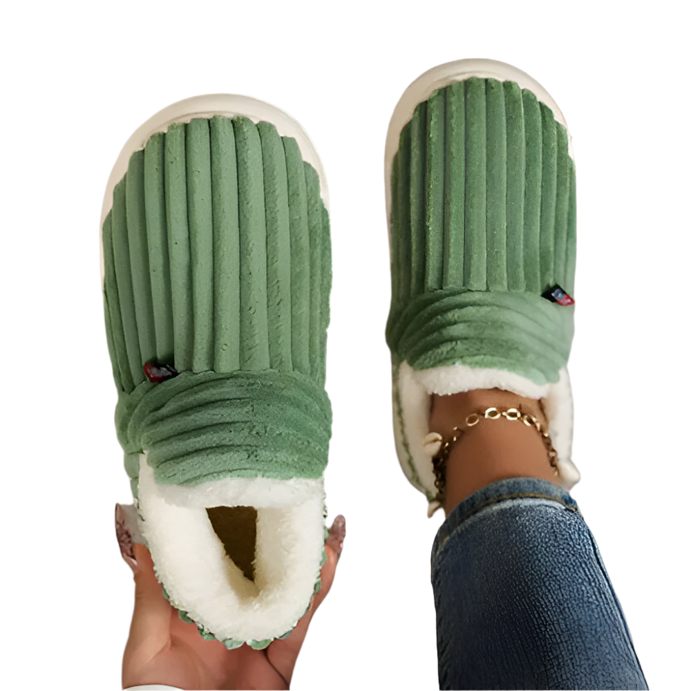 Unisex Komfort Tofflor – Mjuk Plysj &amp; Anti-Skli Sula