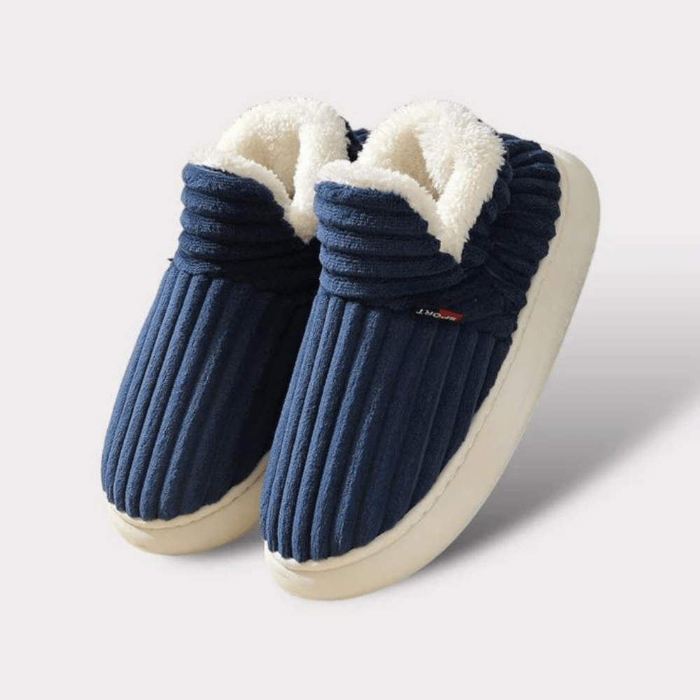 Unisex Komfort Tofflor – Mjuk Plysj &amp; Anti-Skli Sula