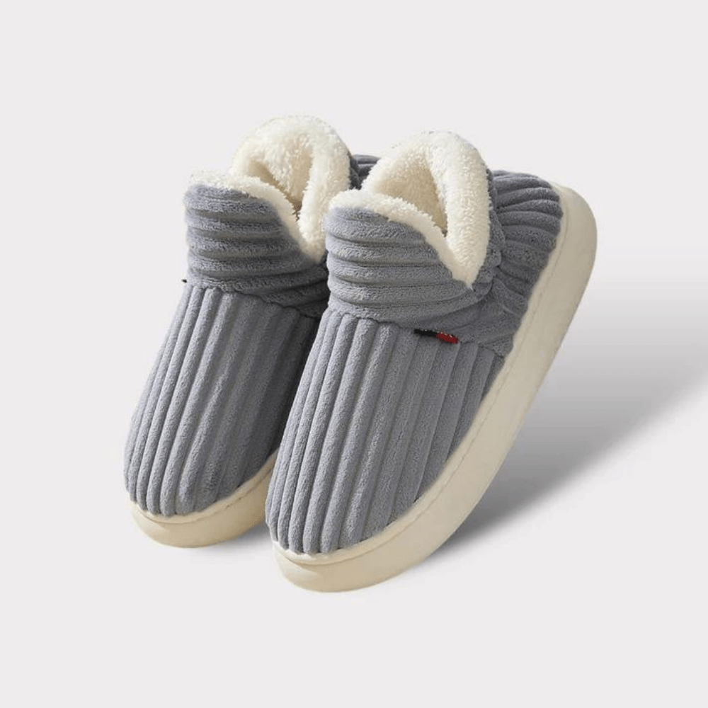 Unisex Komfort Tofflor – Mjuk Plysj &amp; Anti-Skli Sula