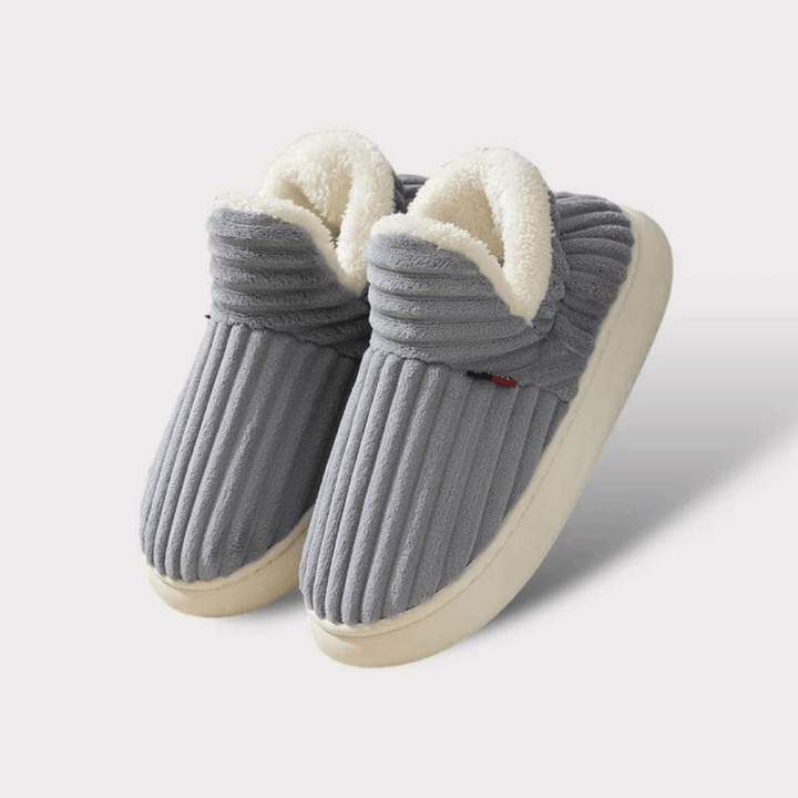 Unisex Komfort Tofflor – Mjuk Plysj &amp; Anti-Skli Sula