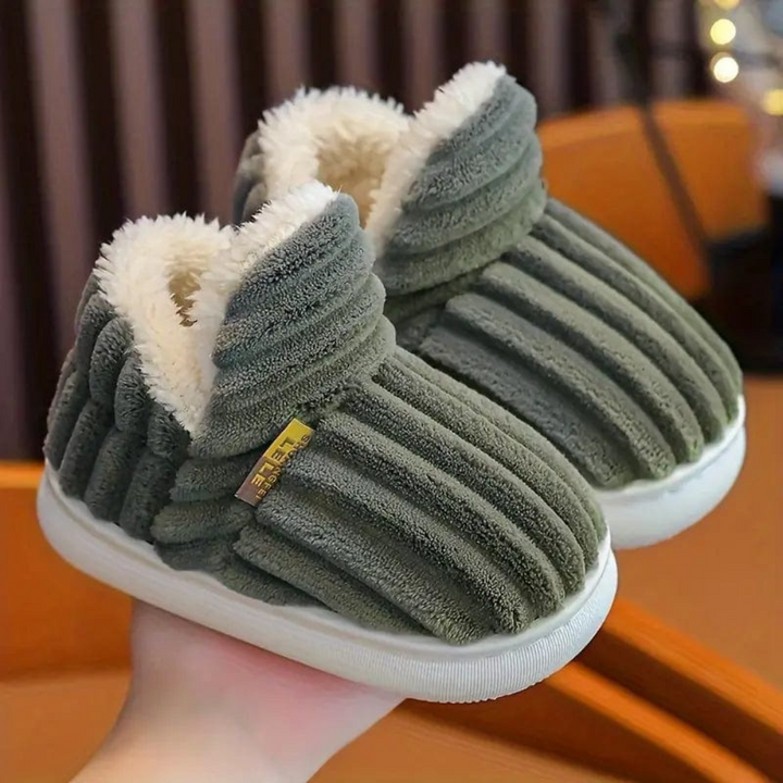 Unisex Komfort Tofflor – Mjuk Plysj &amp; Anti-Skli Sula