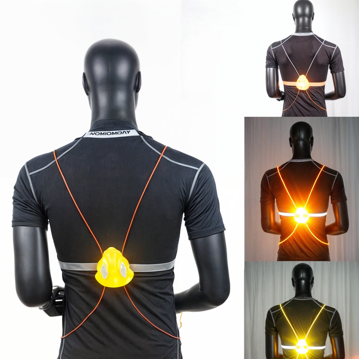 Unisex LED Refleksvest för Maximal Synlighet och Säkerhet i Mörket