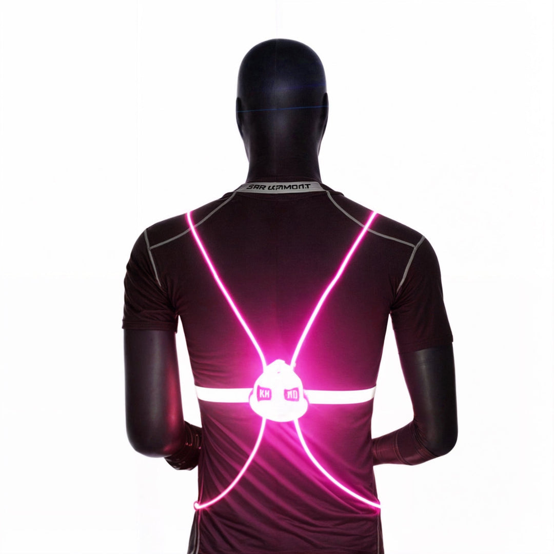 Unisex LED Refleksvest för Maximal Synlighet och Säkerhet i Mörket