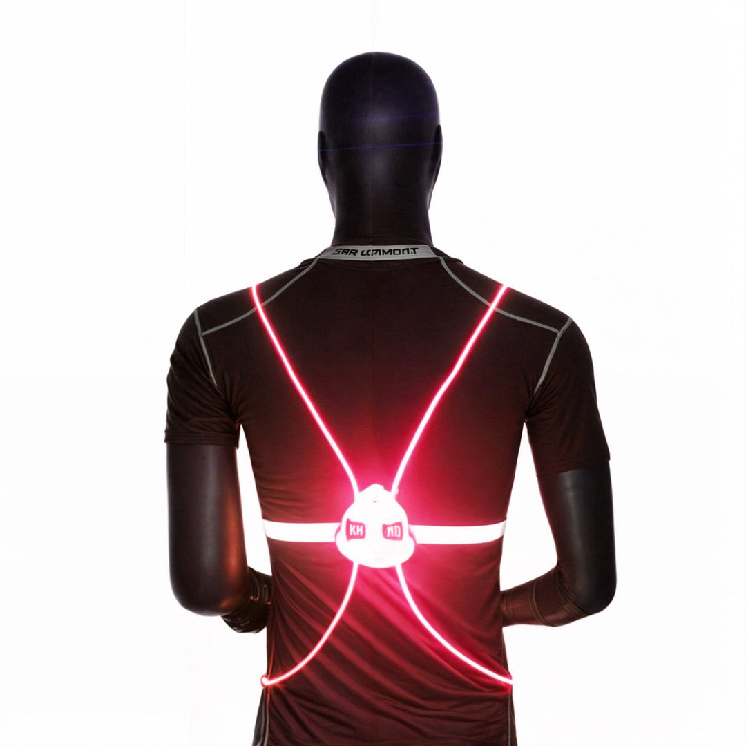Unisex LED Refleksvest för Maximal Synlighet och Säkerhet i Mörket