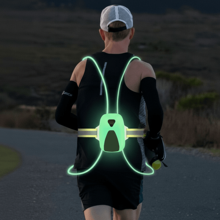 Unisex LED Sikkerhetsvest för Ökt Synlighet