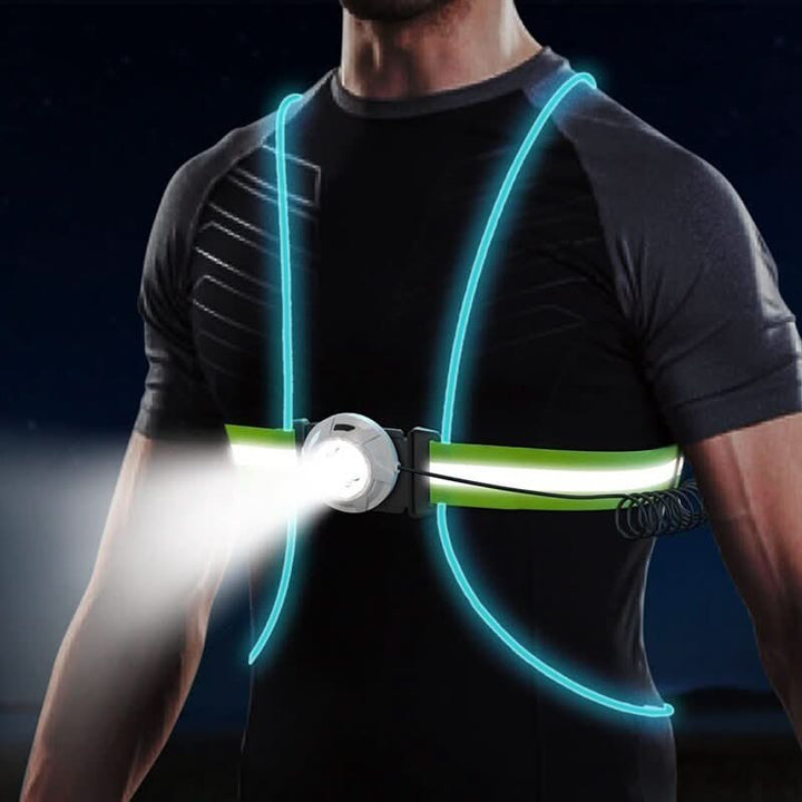 Unisex LED Sikkerhetsvest för Ökt Synlighet