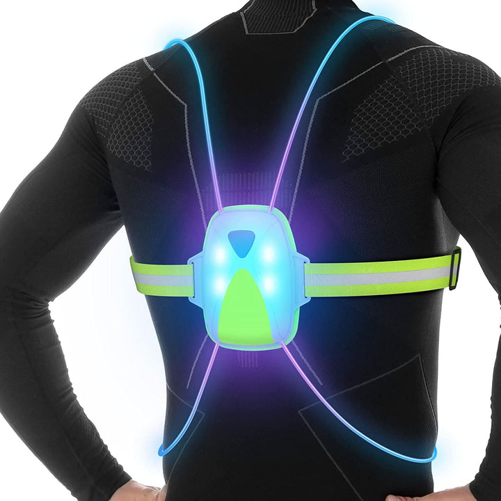 Unisex LED Sikkerhetsvest för Ökt Synlighet