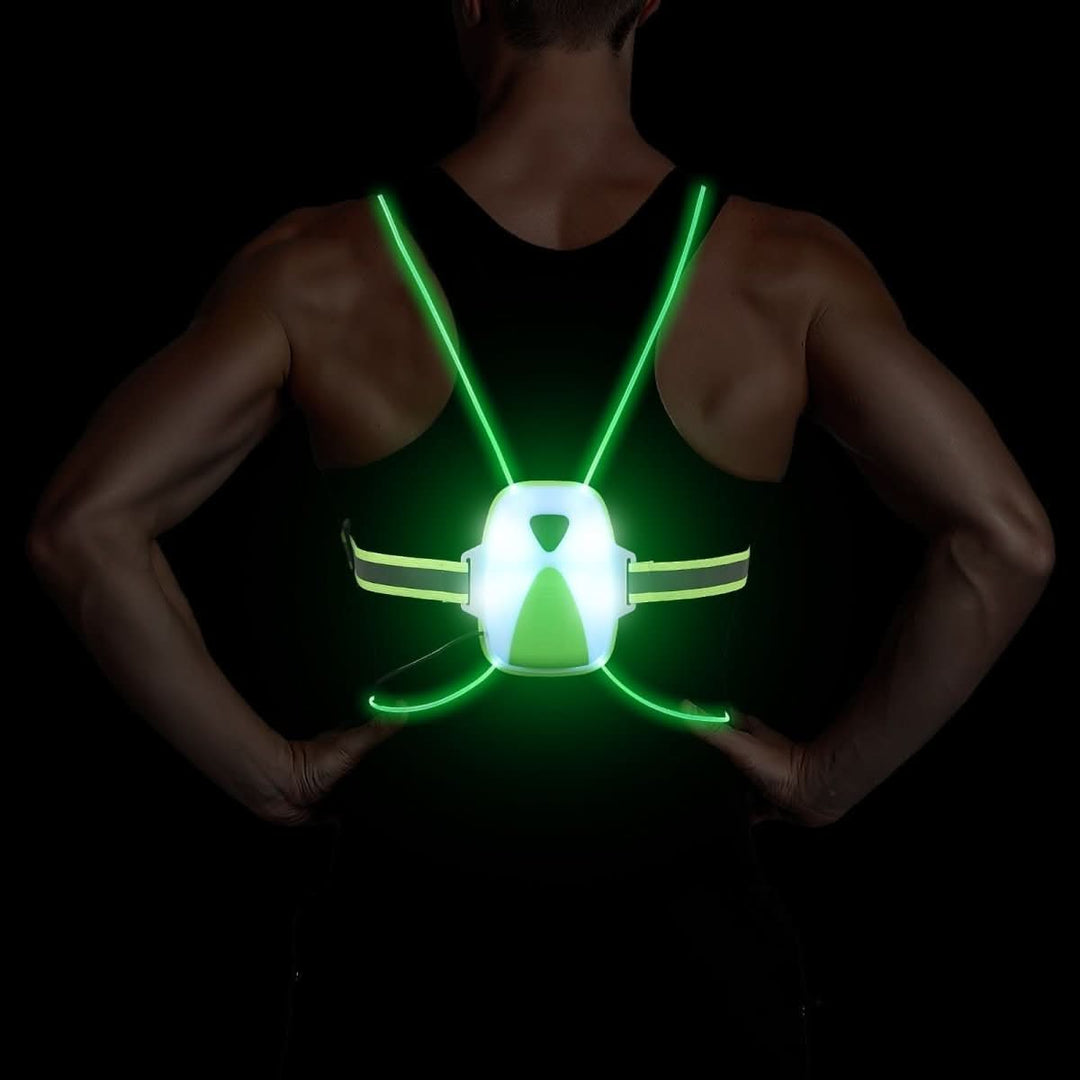 Unisex LED Sikkerhetsvest för Ökt Synlighet