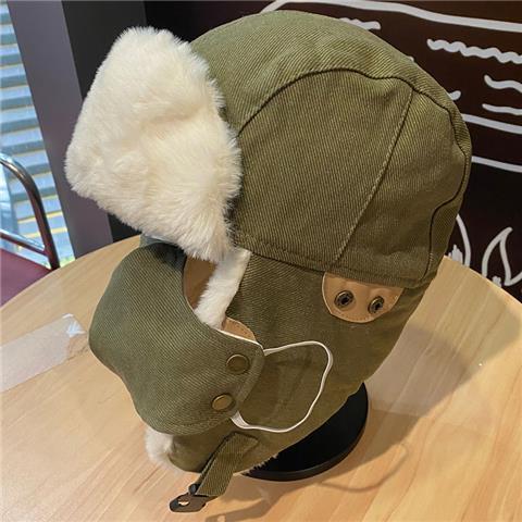 Unisex Pilotlue med briller - Klassisk Trapper Hatt