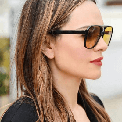 Unisex Retro Aviator Solbriller med UV400 Skydd