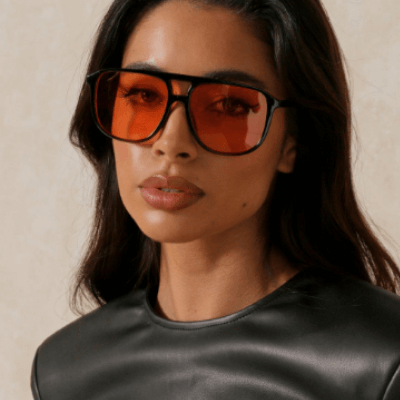 Unisex Retro Aviator Solbriller med UV400 Skydd