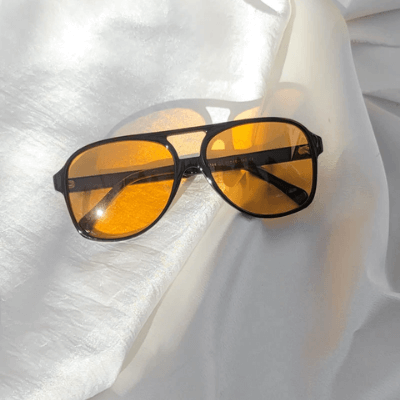 Unisex Retro Aviator Solbriller med UV400 Skydd