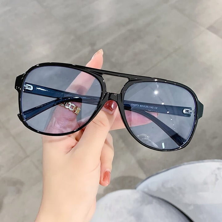 Unisex Retro Aviator Solbriller med UV400 Skydd