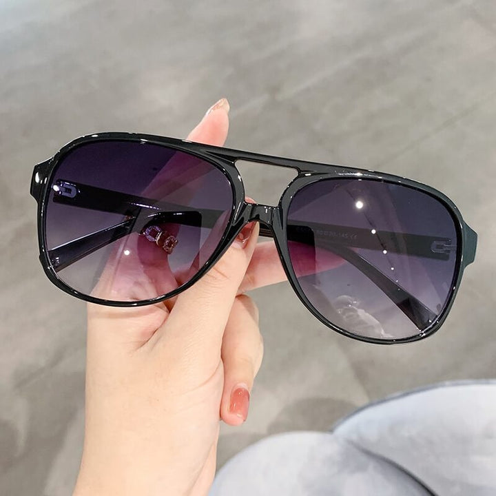 Unisex Retro Aviator Solbriller med UV400 Skydd