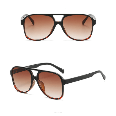 Unisex Retro Aviator Solbriller med UV400 Skydd