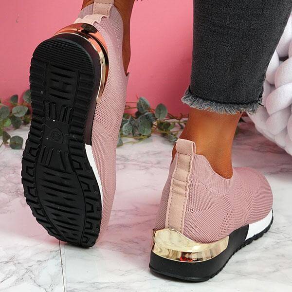 Unisex Ortopediska Slip-On Fritidssko med Andningsbar Mesh