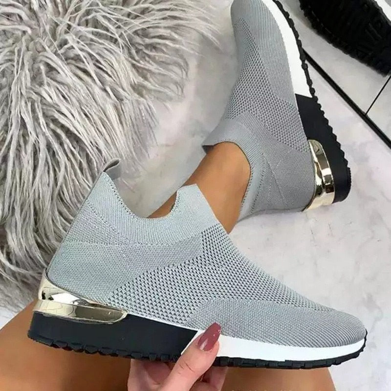 Unisex Ortopediska Slip-On Fritidssko med Andningsbar Mesh