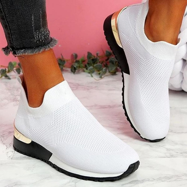 Unisex Ortopediska Slip-On Fritidssko med Andningsbar Mesh