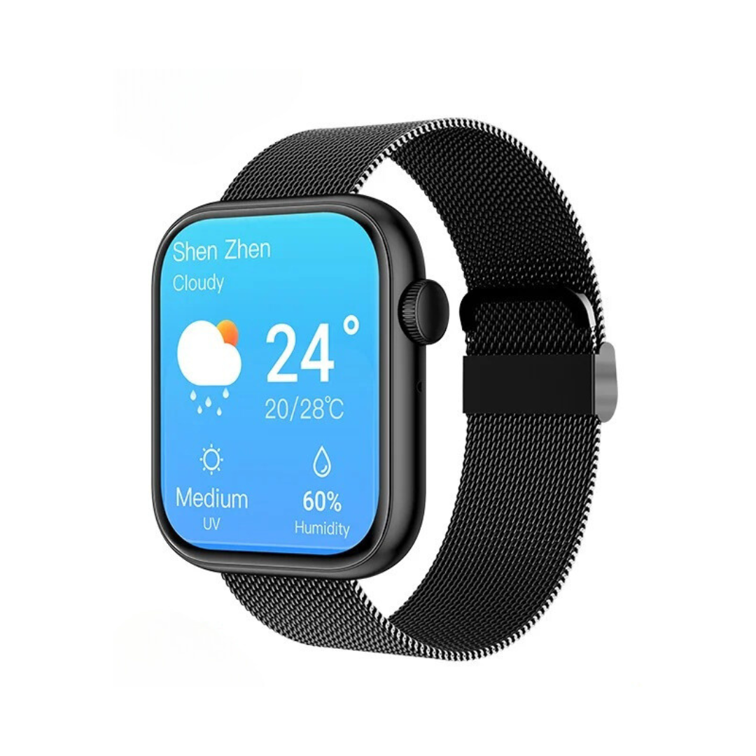 Unisex Smartklokke med Trådlös Laddning för Fitness och Livsstil