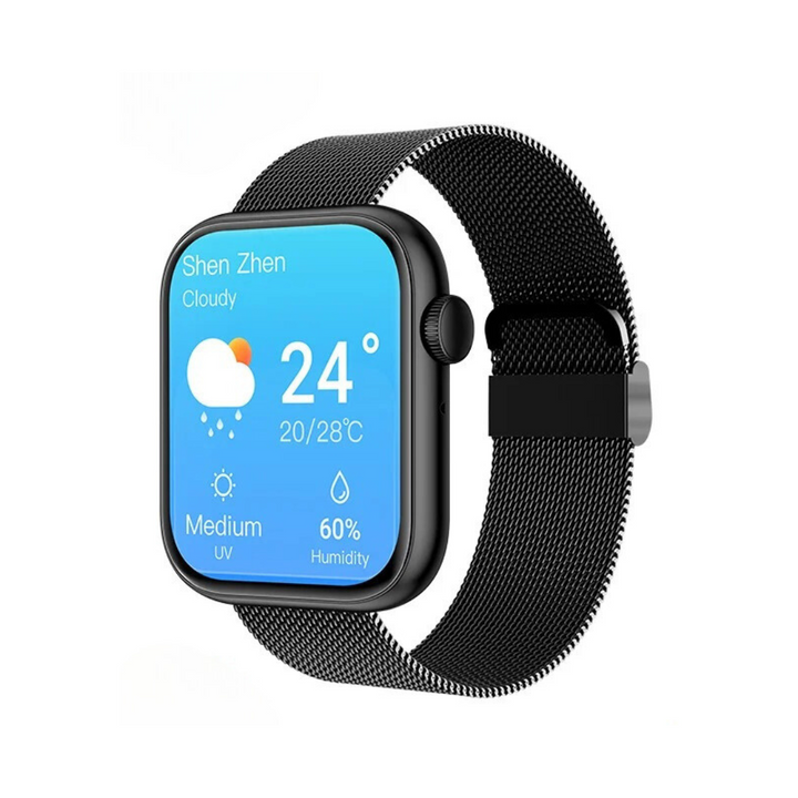 Unisex Smartklokke med Trådlös Laddning för Fitness och Livsstil