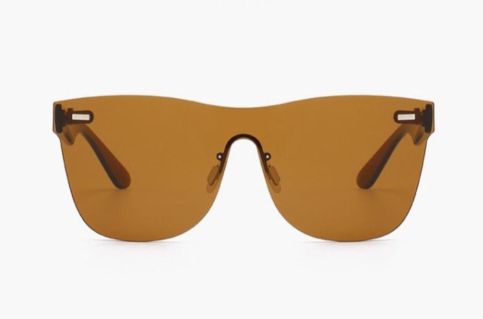 Unisex Solbriller med Färgade Speillinser och UV400 Skydd