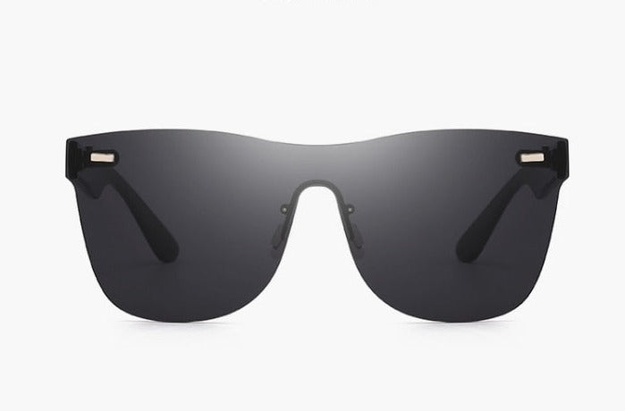 Unisex Solbriller med Färgade Speillinser och UV400 Skydd