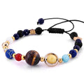 Unisex Solsystem Armband med Natursteiner