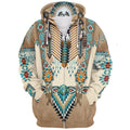 Unisex Tribal Huvtröja med 3D-tryck