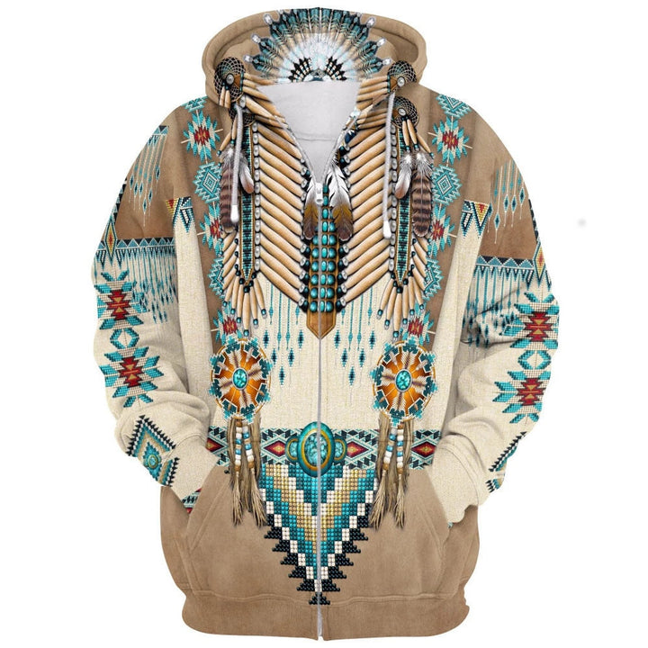 Unisex Tribal Huvtröja med 3D-tryck
