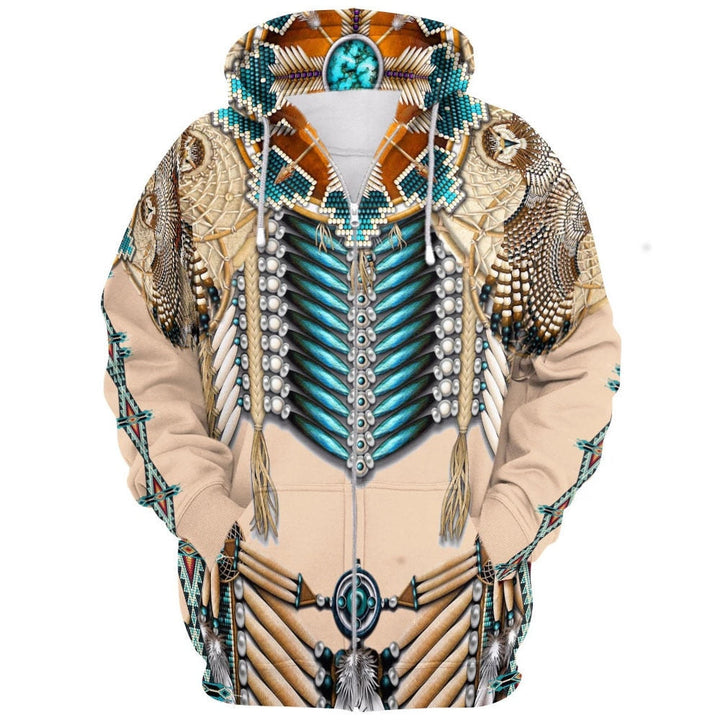 Unisex Tribal Huvtröja med 3D-tryck