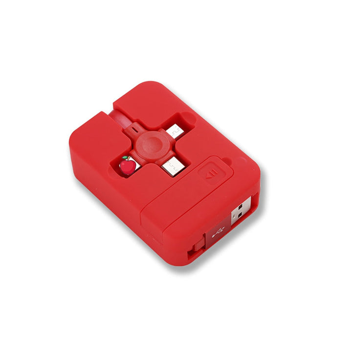 Universell 3-i-1 Teleskopisk Ladekabel med Telefonholder