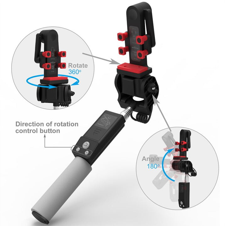 Universell 360° Roterbar Selfie Stick för Mobil