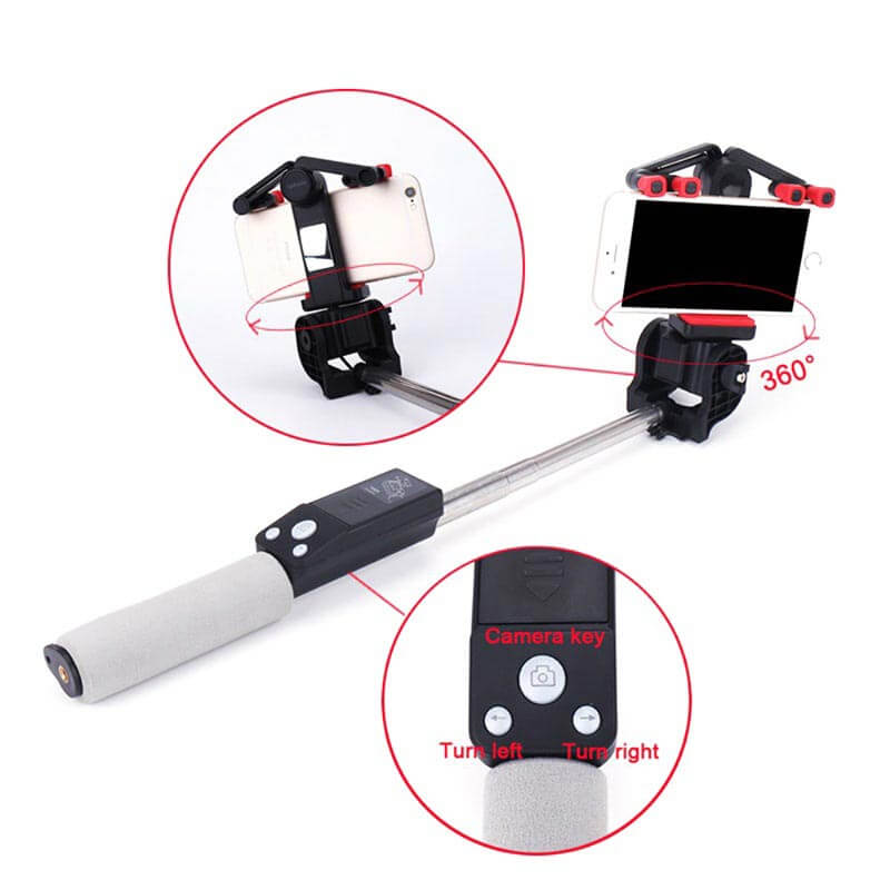 Universell 360° Roterbar Selfie Stick för Mobil