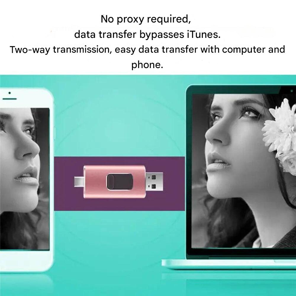 Universell 4-i-1 Flashdrive för Snabb Filoverföring