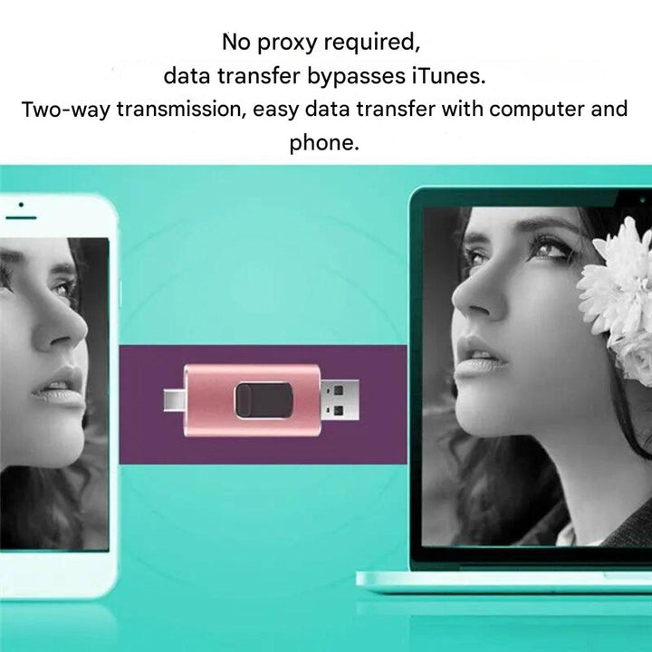 Universell 4-i-1 Flashdrive för Snabb Filoverföring