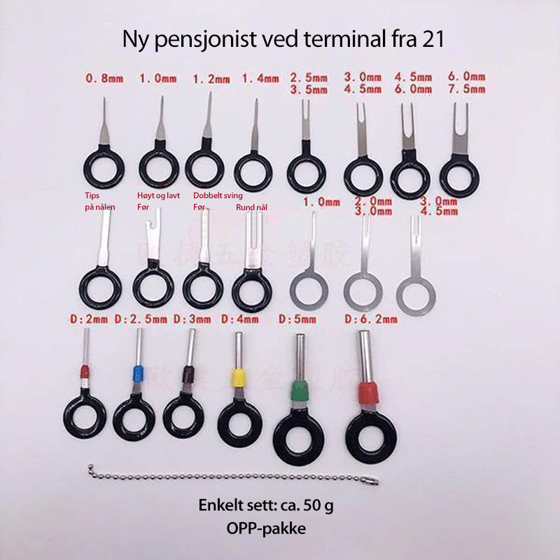 Fjerningsverktöy för Kontakter – Universalt och Holdbart