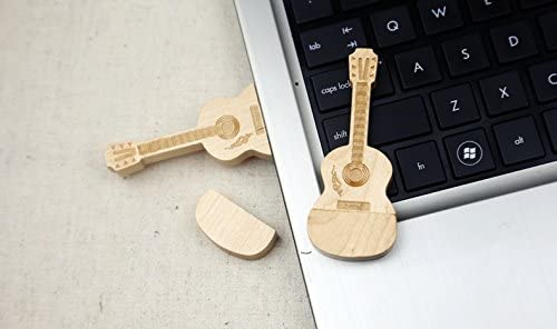 USB-minnepinne i trä gitarform