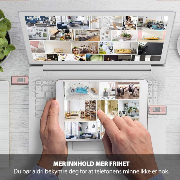 USB-minnepinne för iPhone, iPad och Android - Snabb sikkerhetskopi
