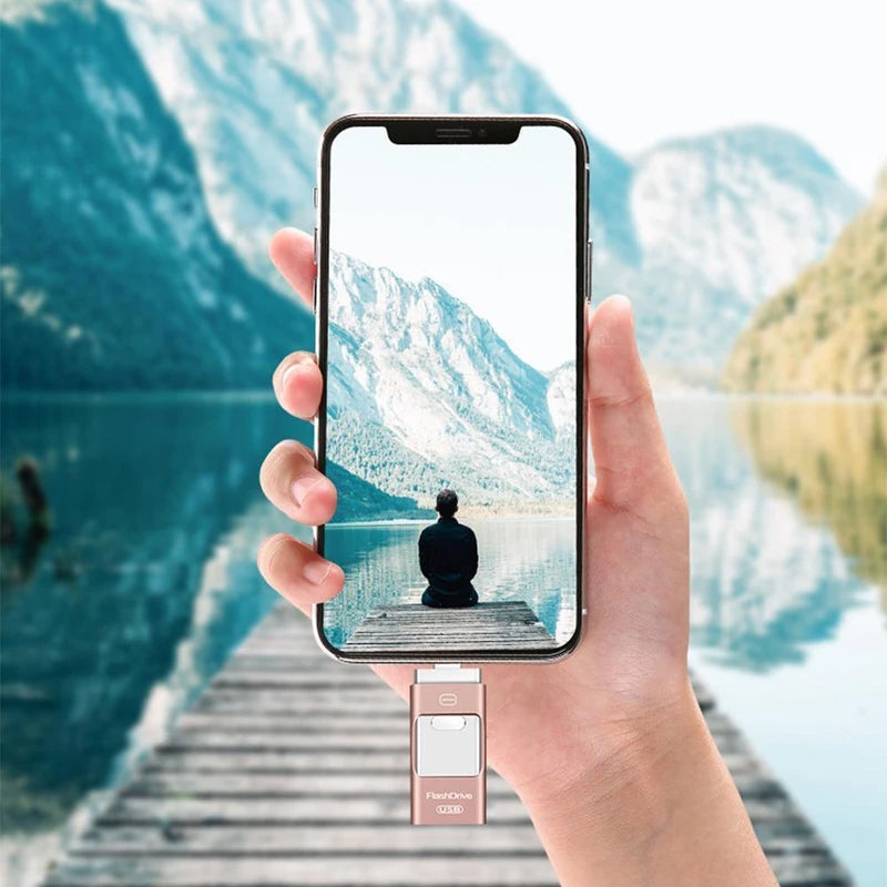 USB-minnepinne för iPhone, iPad och Android - Snabb sikkerhetskopi